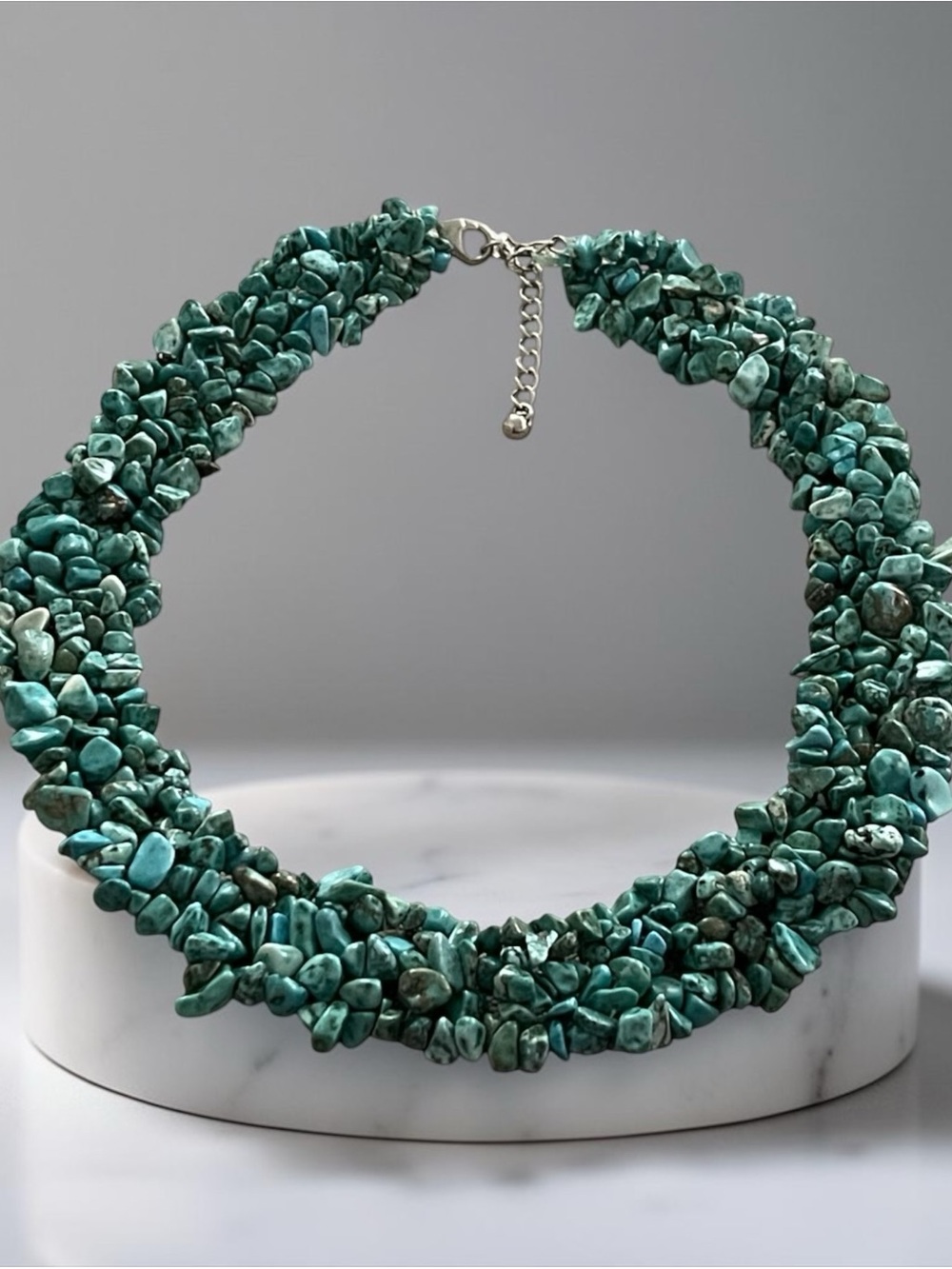 ChunkyTurquoise Necklace Women